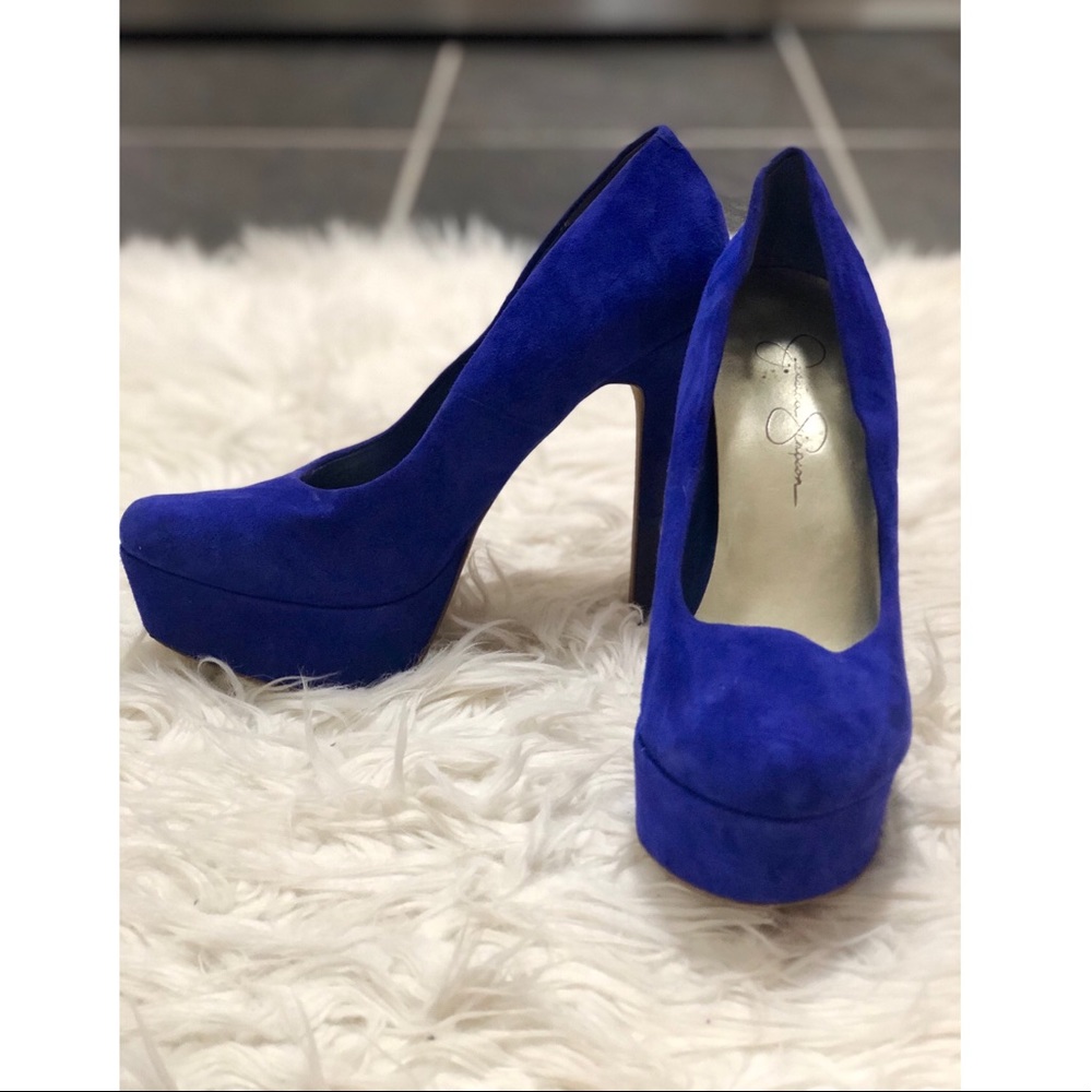 Jessica Simpson Royal Blue Heels